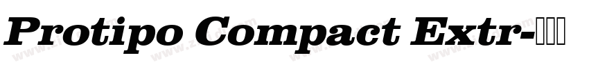 Protipo Compact Extr字体转换